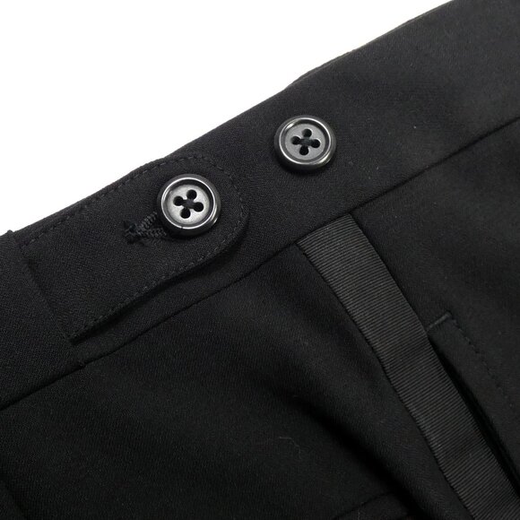 Polo Ralph Lauren Tuxedo Suit Men’s Black Wool Grosgrain Satin Lapel 48 Italy - Picture 10 of 15